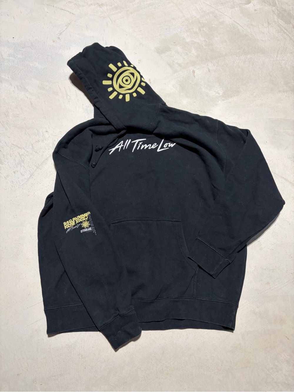 All Time Low sad summer daze tour Black Graphic Hoodie XL